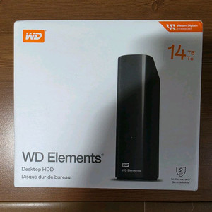 WD Elements 14TB HDD 미개봉 새제품
