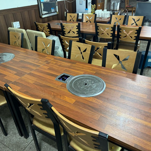 4인용 매립형 가스렌지 로스터 테이블