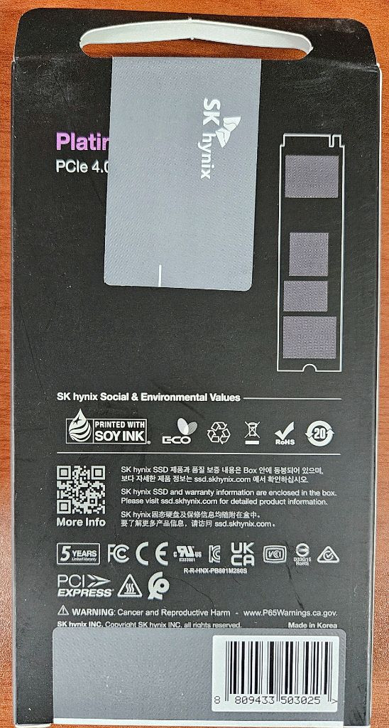 [미개봉/새상품] SK P41 NVMe M.2 SSD 1TB 이미지