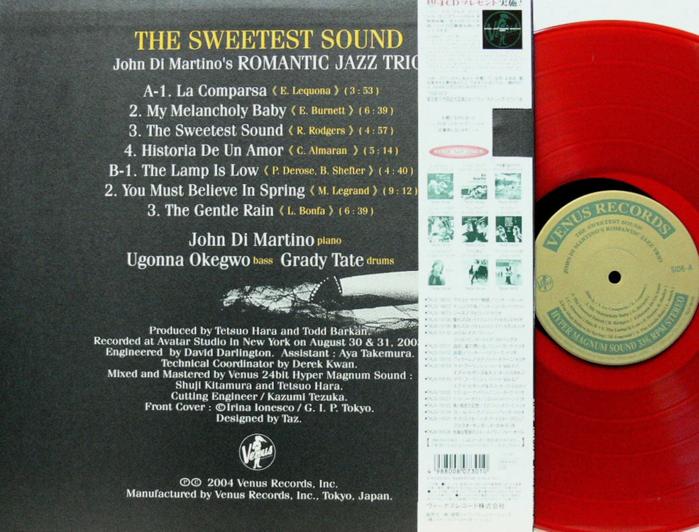 John Di Martino-The Sweetest Sound 고음질 180G 한정반 레드 바이닐--1
