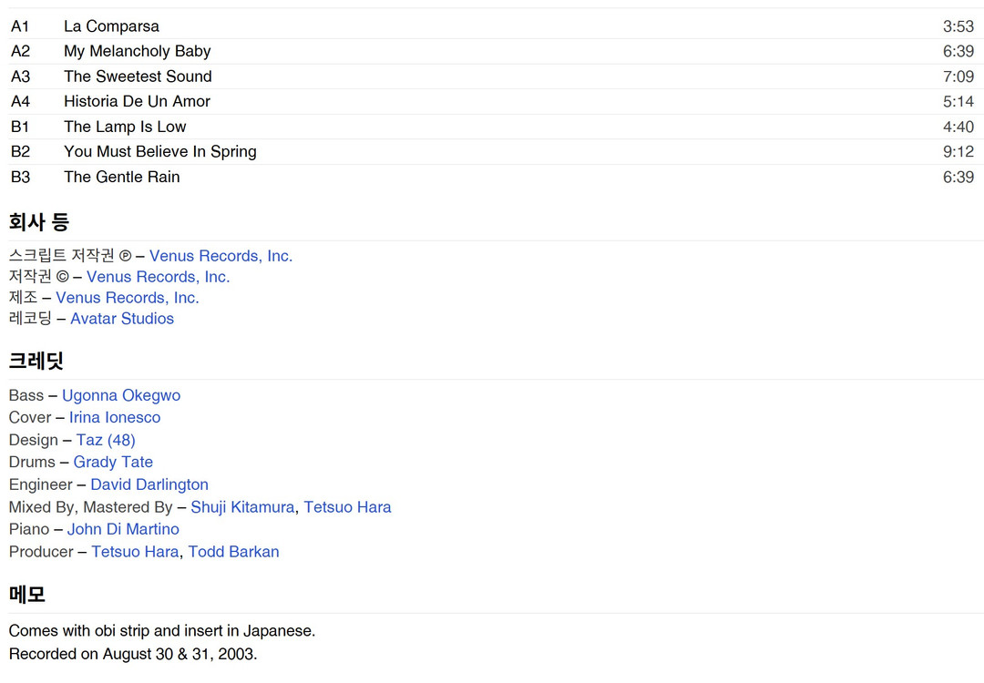 John Di Martino-The Sweetest Sound 고음질 180G 한정반 레드 바이닐--3
