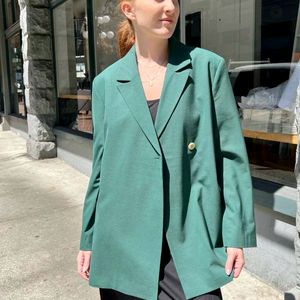 GANNI 가니 오프 센터 벨티드 블레이저 34사이즈