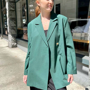 GANNI 가니 오프 센터 벨티드 블레이저 34사이즈