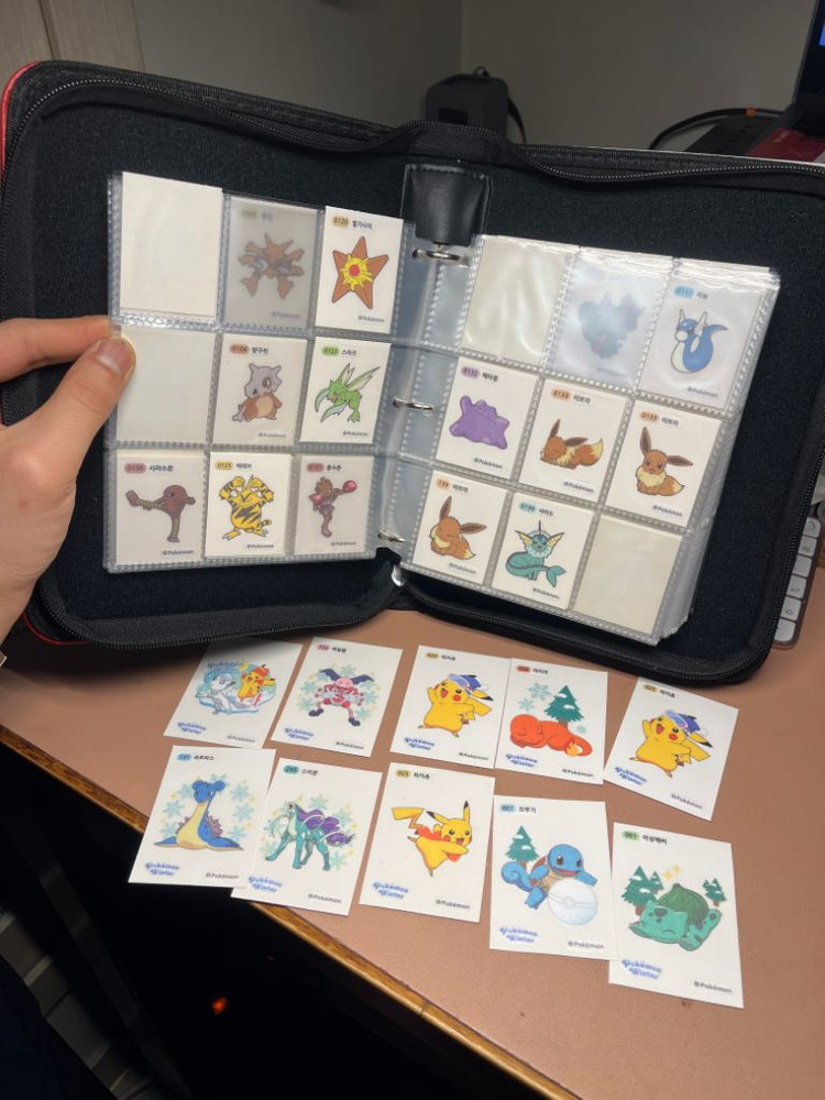 포켓몬도감 앨범 및 띠부씰 150개 이상 이미지