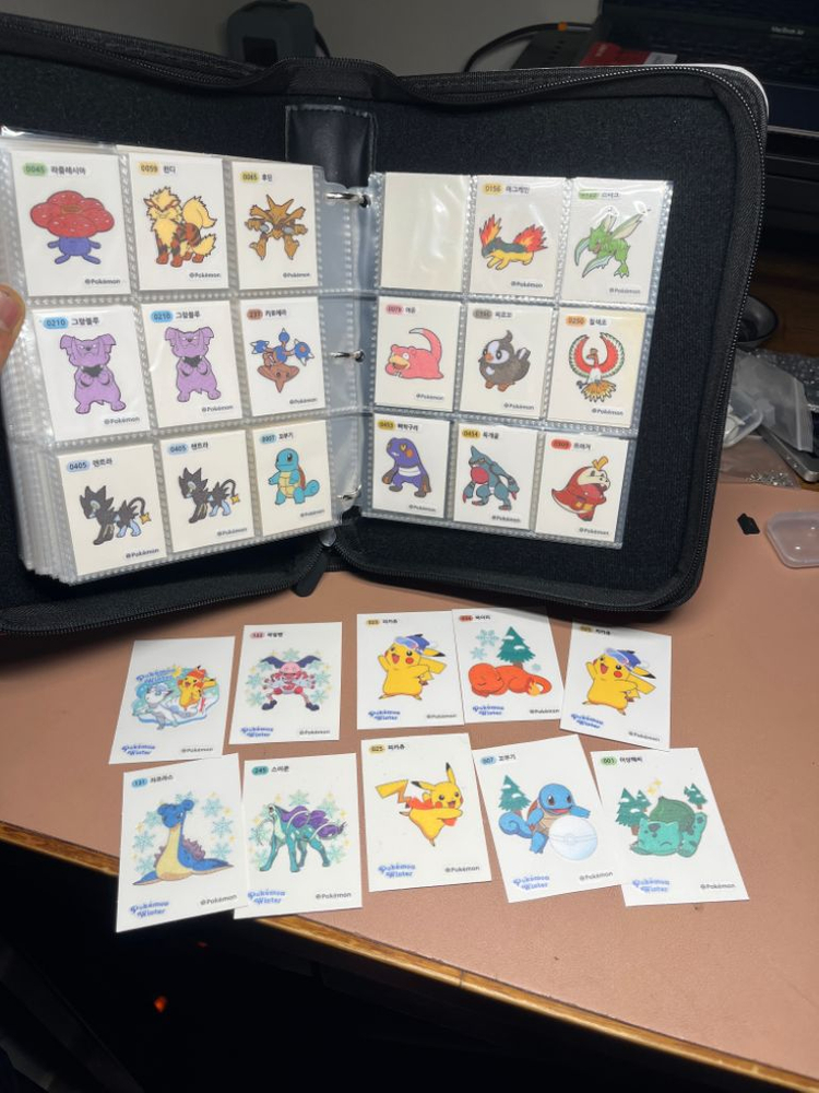 포켓몬도감 앨범 및 띠부씰 150개 이상 이미지