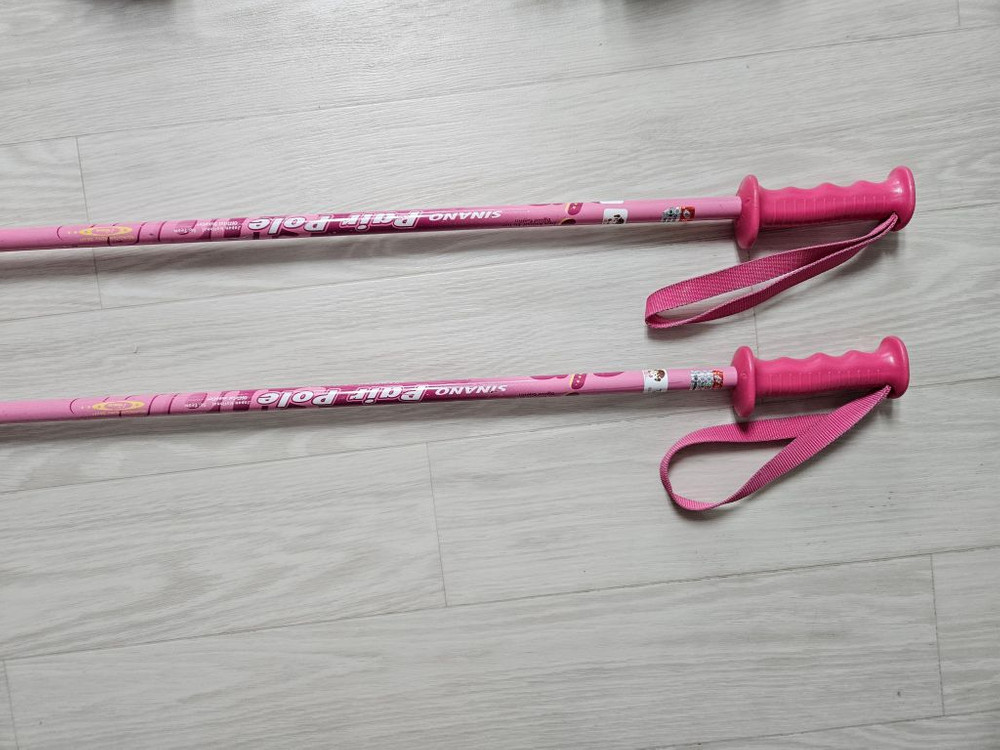 어린이 스키 130cm (NORDICA TEAM RACE J 140) + 폴대 + 가방 팝니다. 이미지