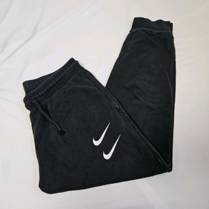 나이키 더블스우시 조거팬츠 스포츠웨어 테리 블랙 L