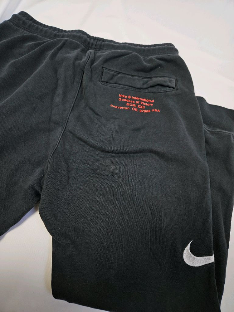 나이키 더블스우시 조거팬츠 스포츠웨어 테리 블랙 L--3