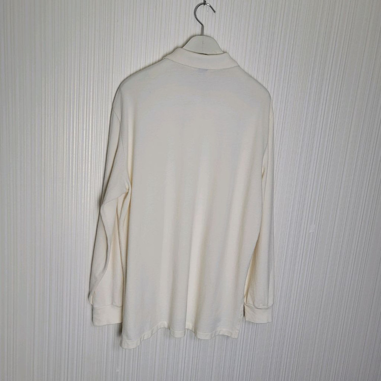 105_폴로 긴팔 카라티셔츠 크림 랄프로렌 피케--2