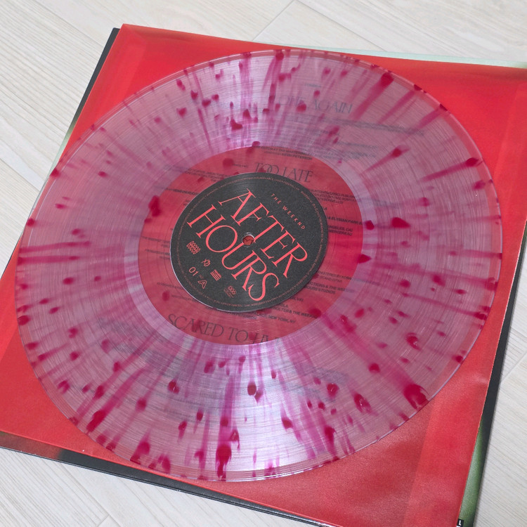 더 위켄드 The Weeknd - After Hours 투명 레드 스플래터 컬러 LP--1