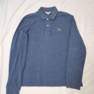 라코스테 클래식핏 블루 긴팔 카라티 티셔츠 pk 폴로 슬리브 M 남성