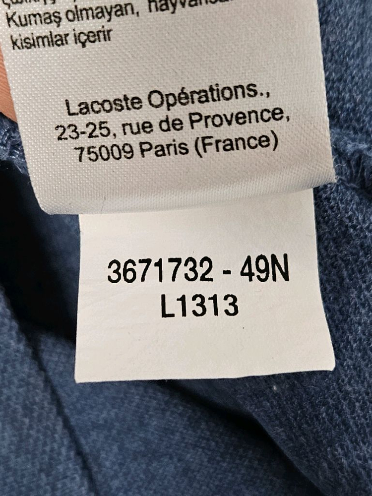 라코스테 클래식핏 블루 긴팔 카라티 티셔츠 pk 폴로 슬리브 M 남성--4