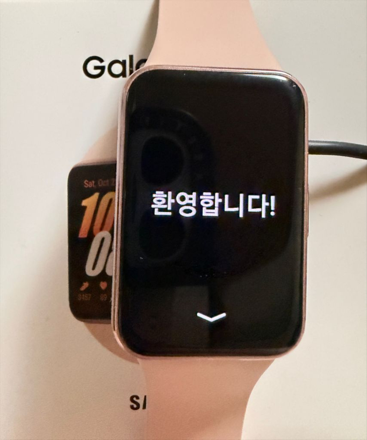 갤럭시핏3 핑크골드 이미지