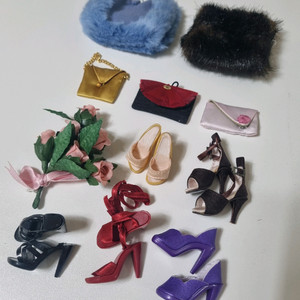 진 패션돌 인형 가방 신발 세트