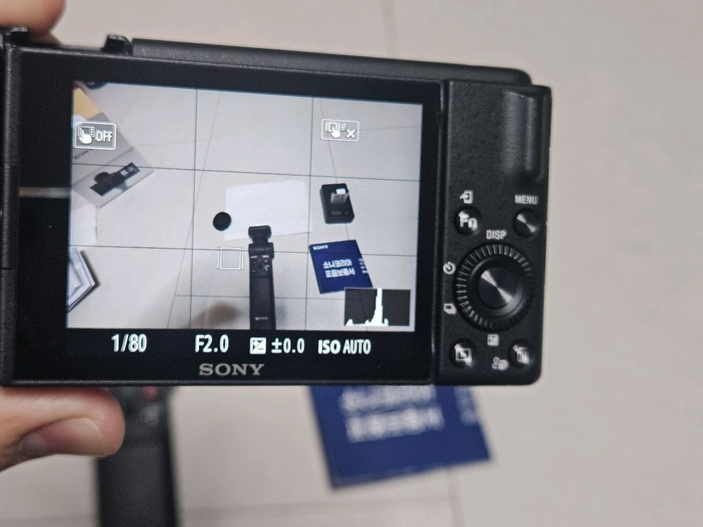 소니 zv-1f +슈팅그립 브이로그 카메라--2