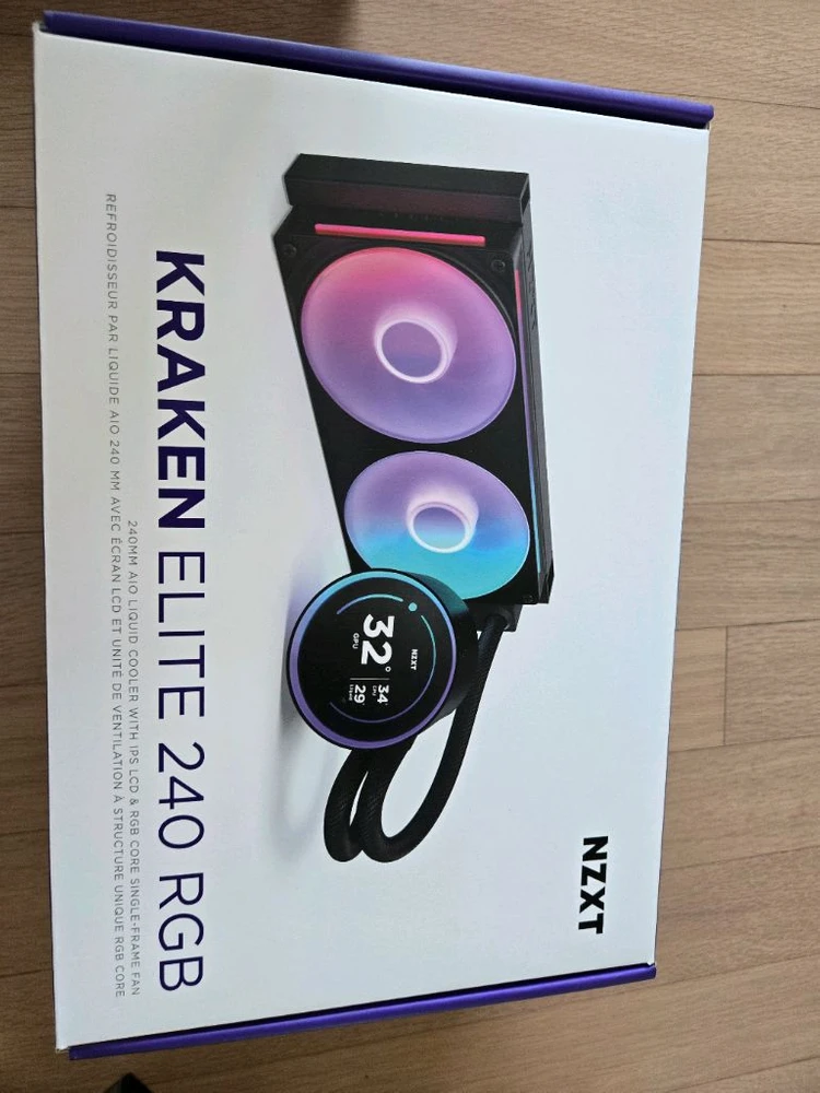 nzxt kraken 240 elite rgb v2 black 팝니다 이미지