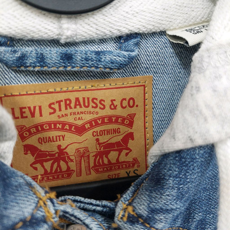 리바이스 후드 청자켓 이미지