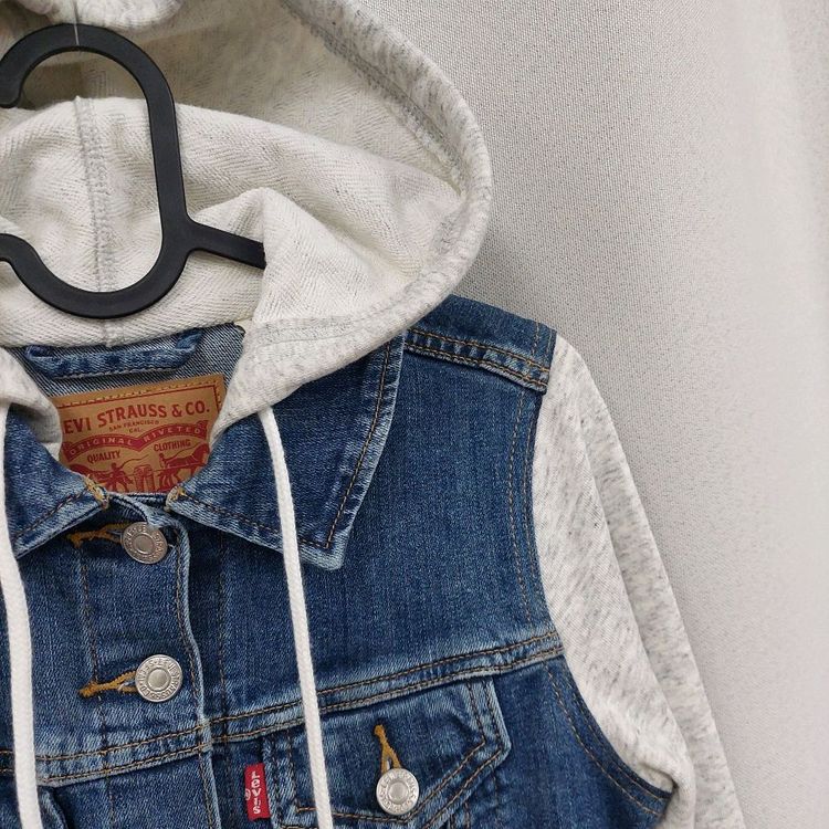리바이스 후드 청자켓 이미지