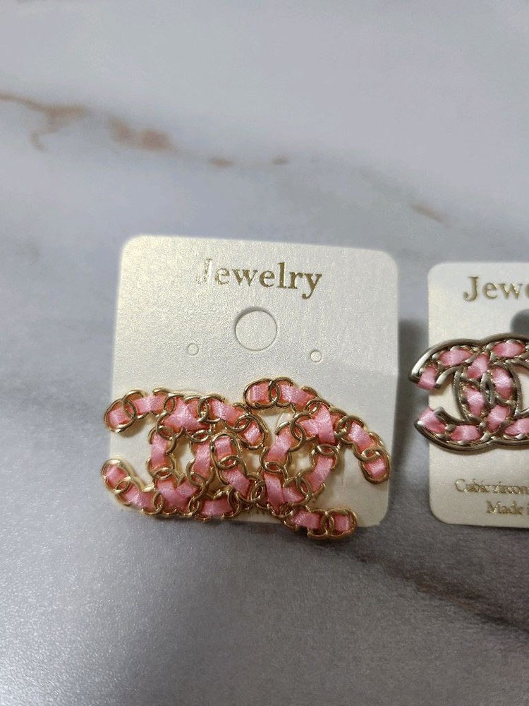 샤뉄 핑크 귀걸이--2