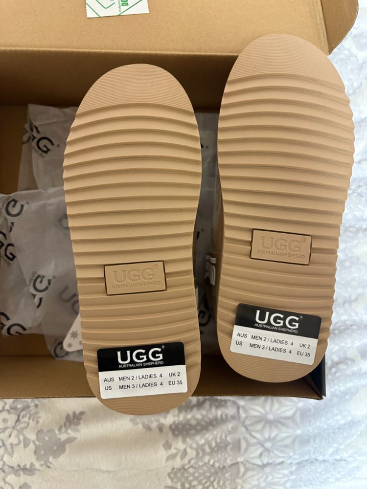 (새상품) UGG 어그 코티드 클리어 부츠 크림체스트넛 EU35--2