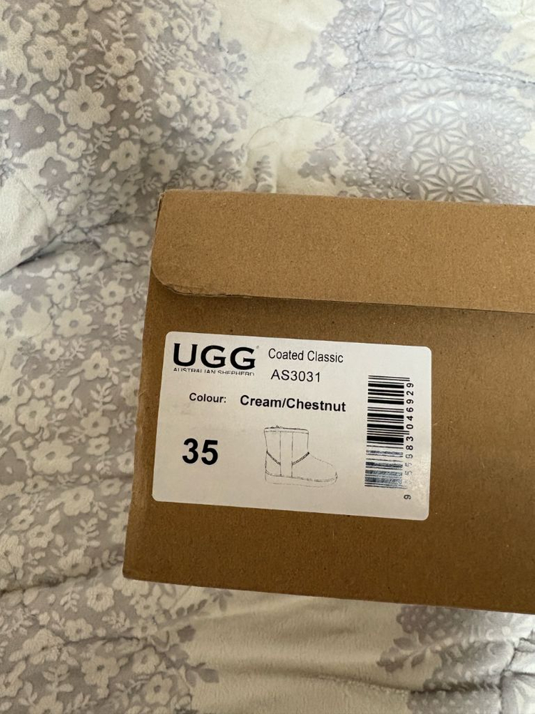(새상품) UGG 어그 코티드 클리어 부츠 크림체스트넛 EU35--3