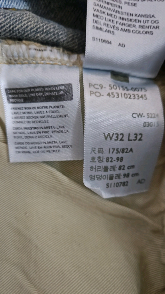 리바이스 LVC 1955 501 블랙잭 32x32--6