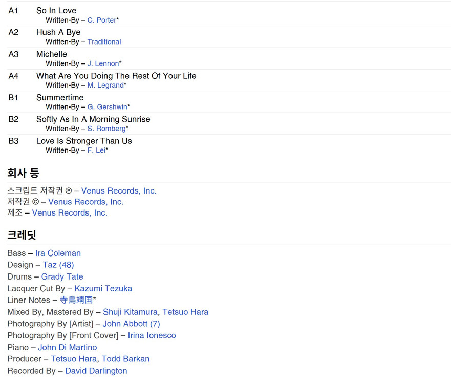 미개봉 John Di Martino-So In Love 고음질 200G 한정반 LP--2