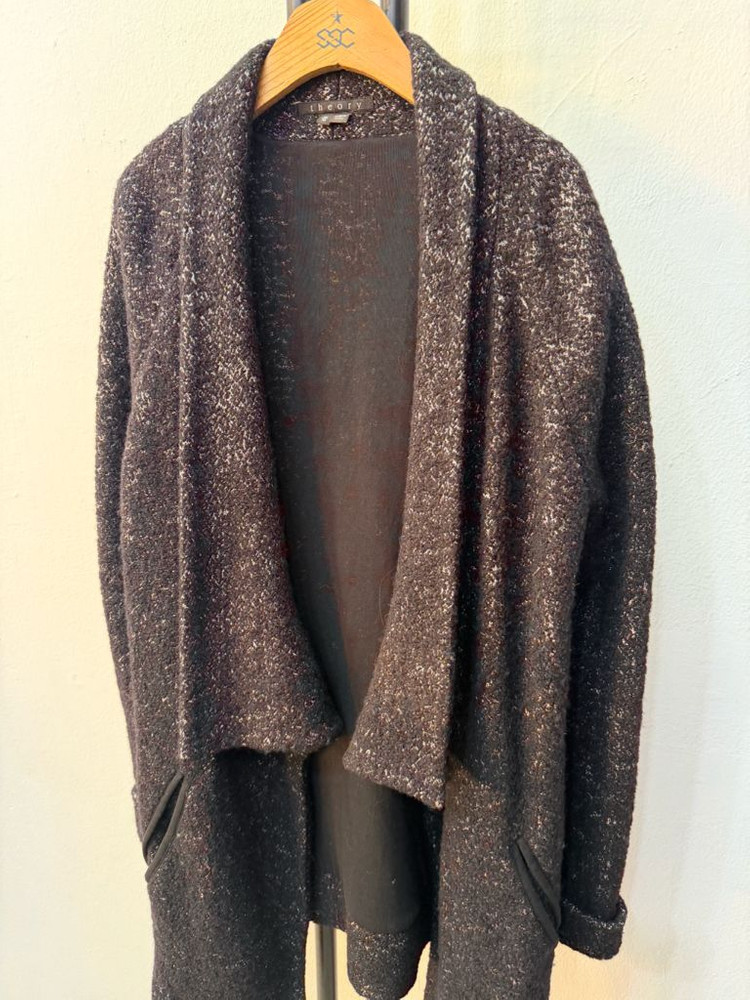 정품) theory 띠어리 블랙 가디건 M--2