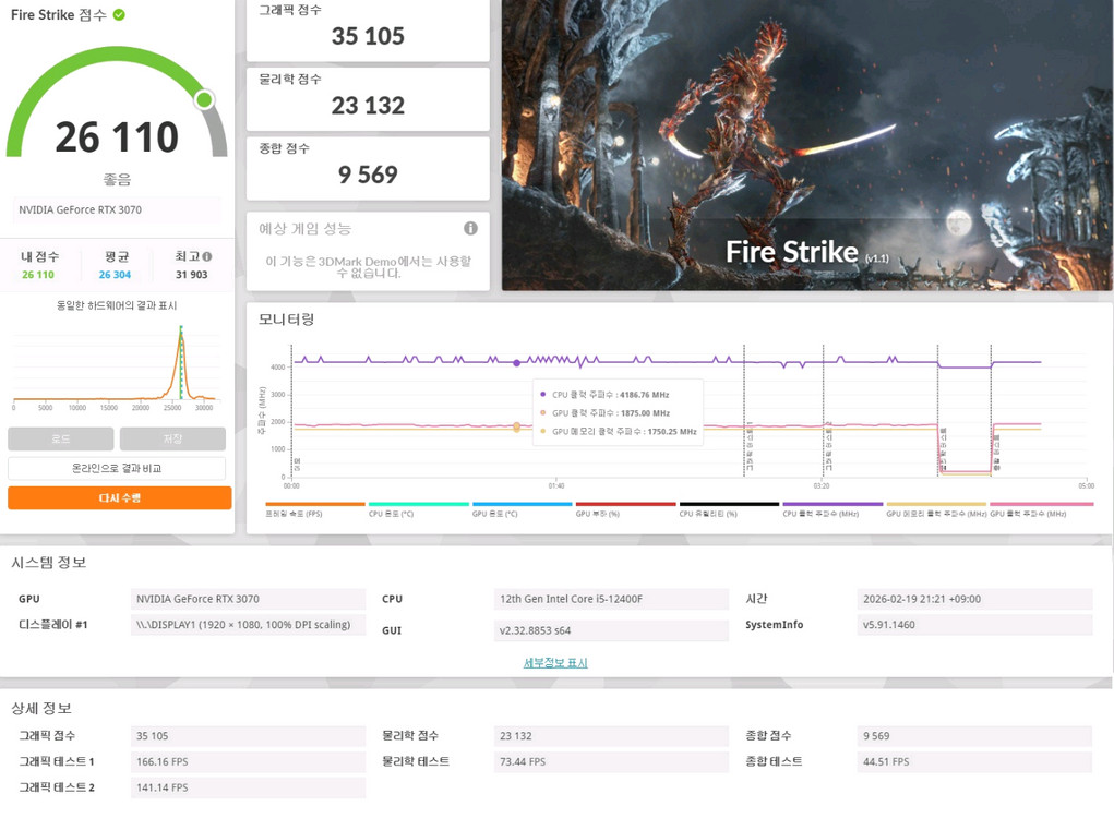 고사양 게이밍 컴퓨터본체(인텔 i5 12400F/RTX3070상급/16G램/m.2 512G)--6