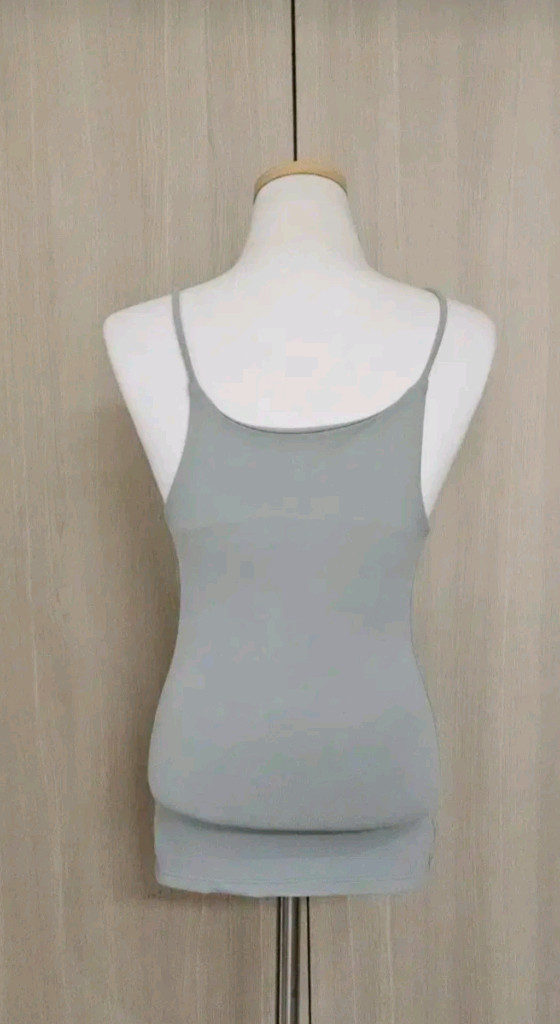 안다르 슬림핏 롱기장 요가 나시 (S) 44 세이지 그린 이미지