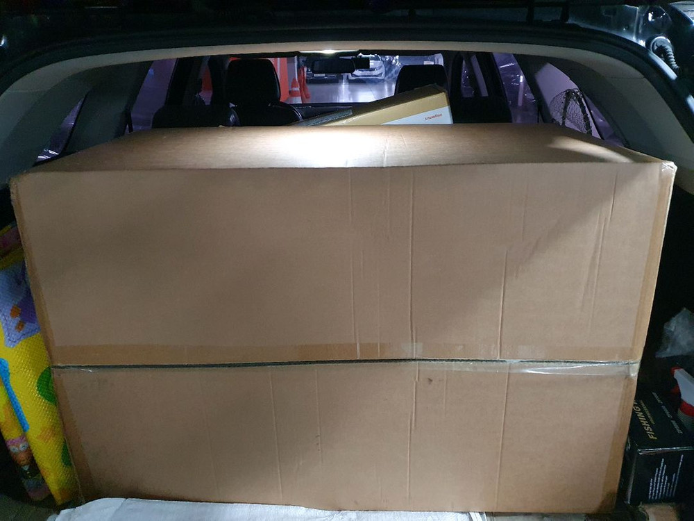 스노우라인 휘떼4.8 에어텐트 미개봉--1