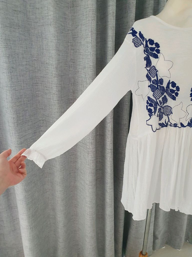 (새상품)봄, 여름, 가을 자수 원피스 55~77--2