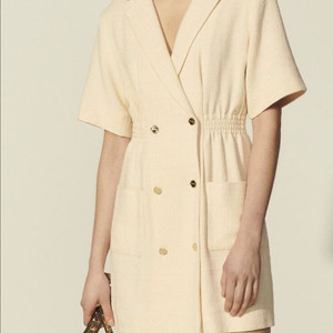 새상품 SANDRO 산드로 트위드 금장 원피스 (38)