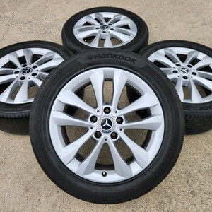 벤츠 W205 C클래스 17인치 정품 휠 타이어 세트 판매 이미지