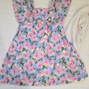 반택포) 자라 꽃무늬 원피스 6y