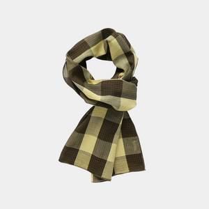 홈리 체크 스카프 옐로우 / 목도리 머플러 유스 브라운야드 블랭크룸 러프사이드 포터리