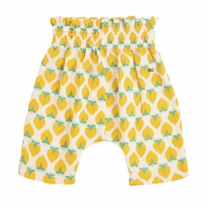 보보쇼즈 노란 딸기 우븐 팬츠 딸기 바지 18m
