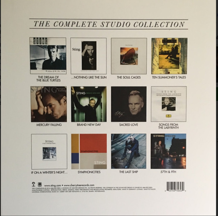 [수입] Sting ‎– The Complete Studio Collection 180G 한정반 16LP 박스세트--1