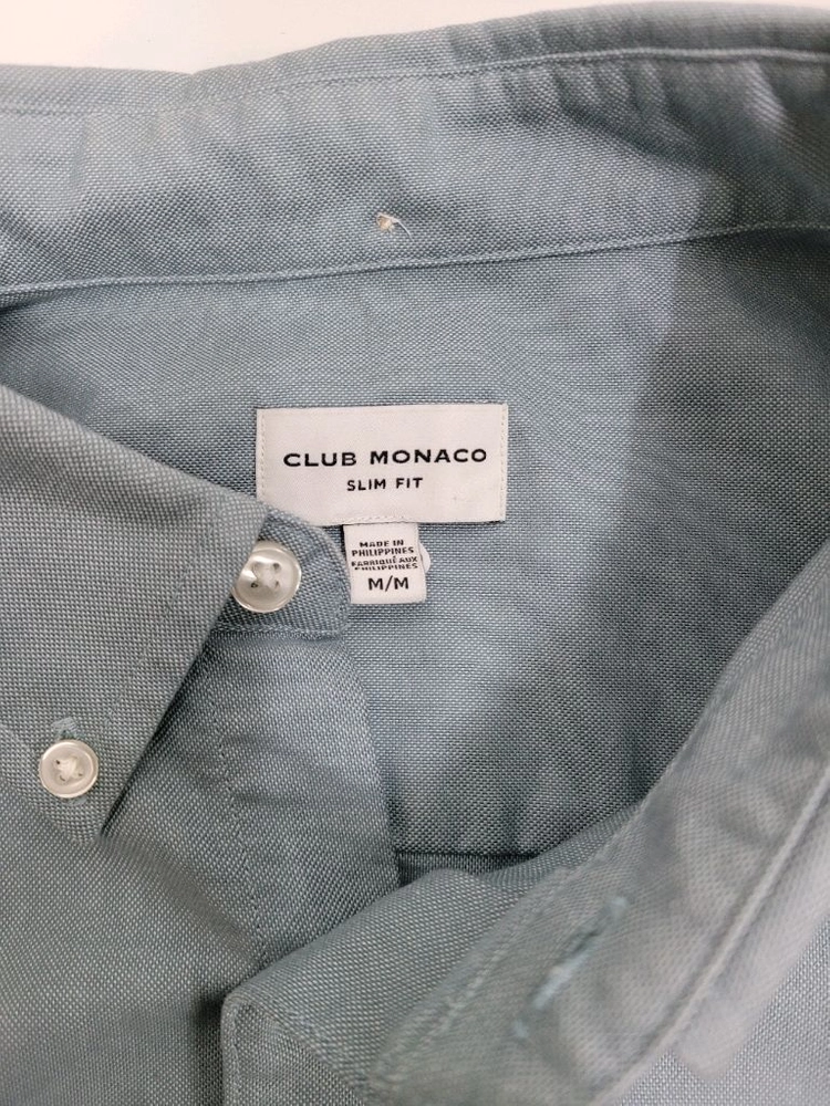 CLUB MONACO 한섬 클럽모나코 코튼 셔츠 / 남 M (100) 톤다운 그린 이미지