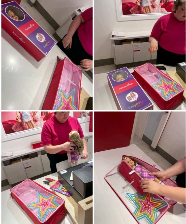 어메리칸 걸 인형 +가방 새상품.--1