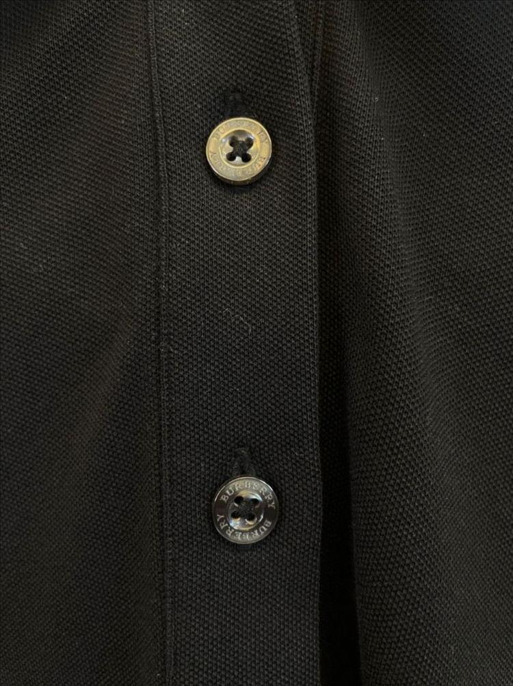 정품 버버리 체크 카라티 L 긴팔티셔츠:)--4