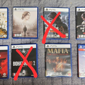 PS5 및 PS4 타이틀 일괄 판매 고스트 오브 요테이 사일런트 힐2 명말 마피아디올드컨트리 어쌔신크리드 이미지