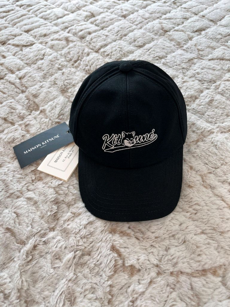 메종키츠네 바시티 폭스 로고 모자 볼캡 새제품 이미지