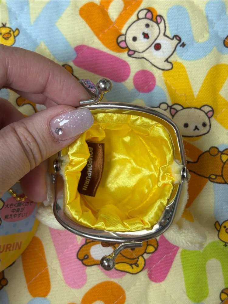 산리오 폼폼푸린 미니 가마구치 동전지갑 키링 [일본정품 새상품] 이미지