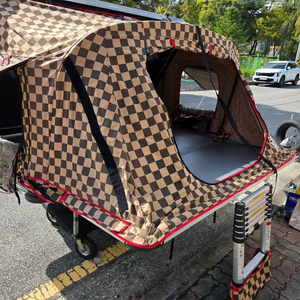 아이캠퍼 스카이캠프 2.0 루프탑텐트 체크 레인플라이 이미지