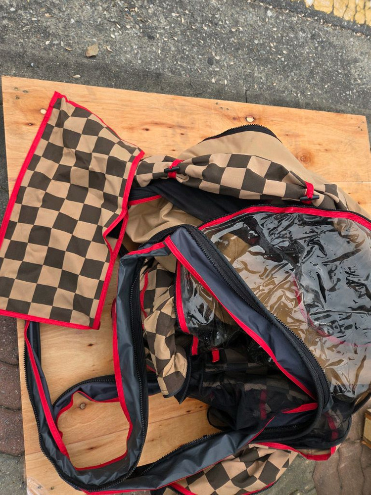 아이캠퍼 스카이캠프 2.0 루프탑텐트 체크 레인플라이 이미지