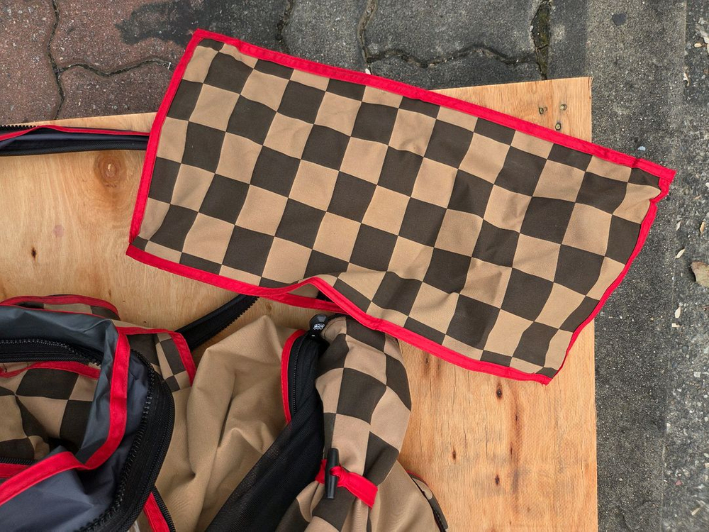 아이캠퍼 스카이캠프 2.0 루프탑텐트 체크 레인플라이 이미지