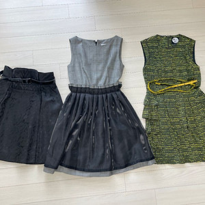 하우앤왓 원피스+치마 일괄 xs사이즈