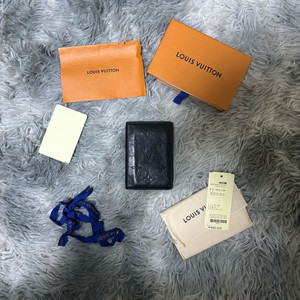 [S급 풀박스] 루이비통 포켓 오거나이저 모노그램 쉐도우 블랙 지갑 급처 이미지