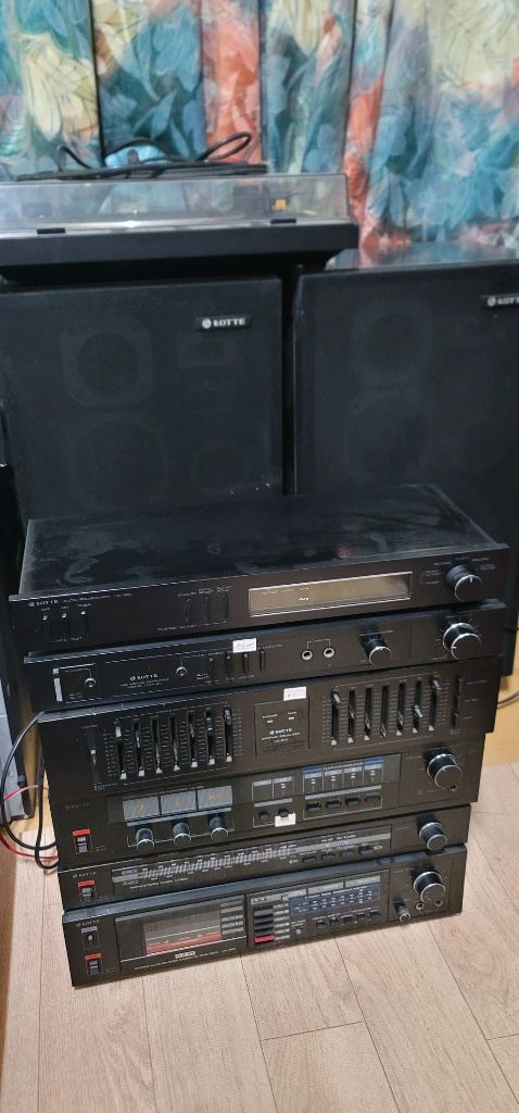 롯데파이오니아 주식회사 오디오 풀세트 1986년 제작 레어 오디오 이미지